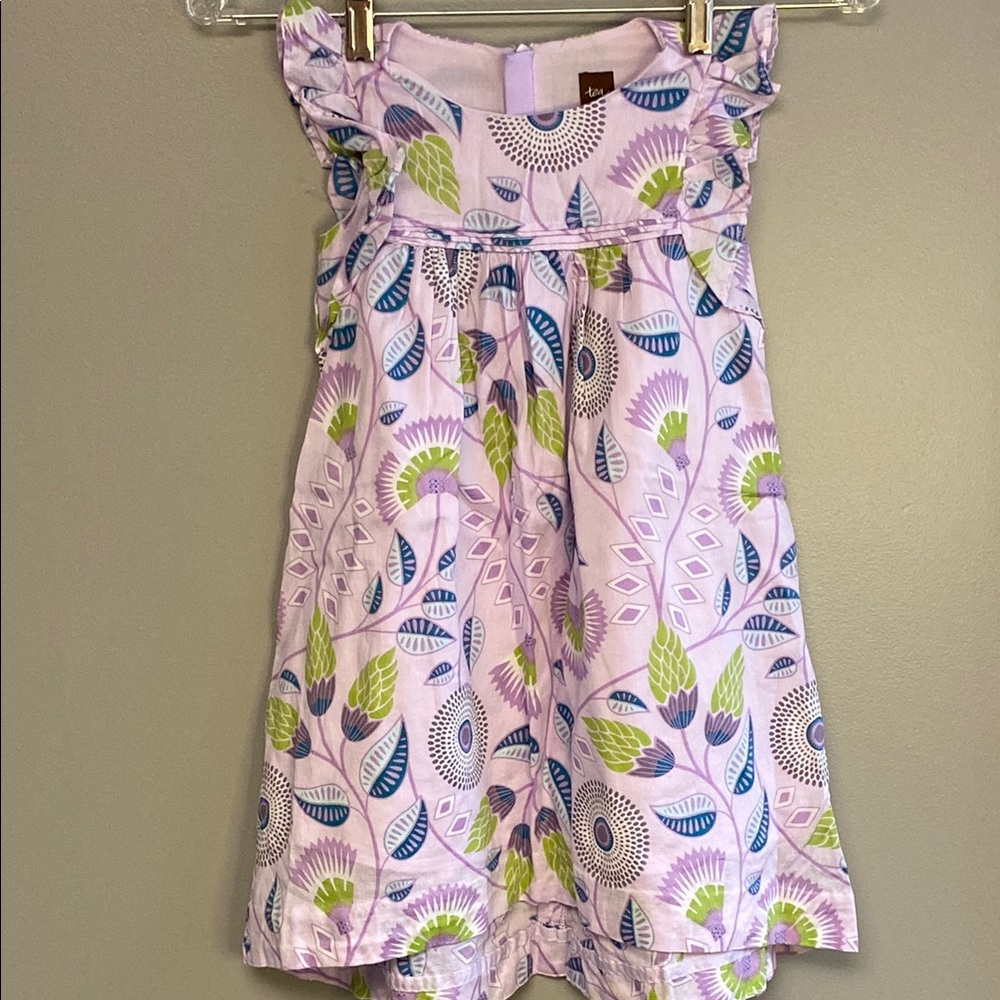 Tea Collection Lavender Floral Kids Dress